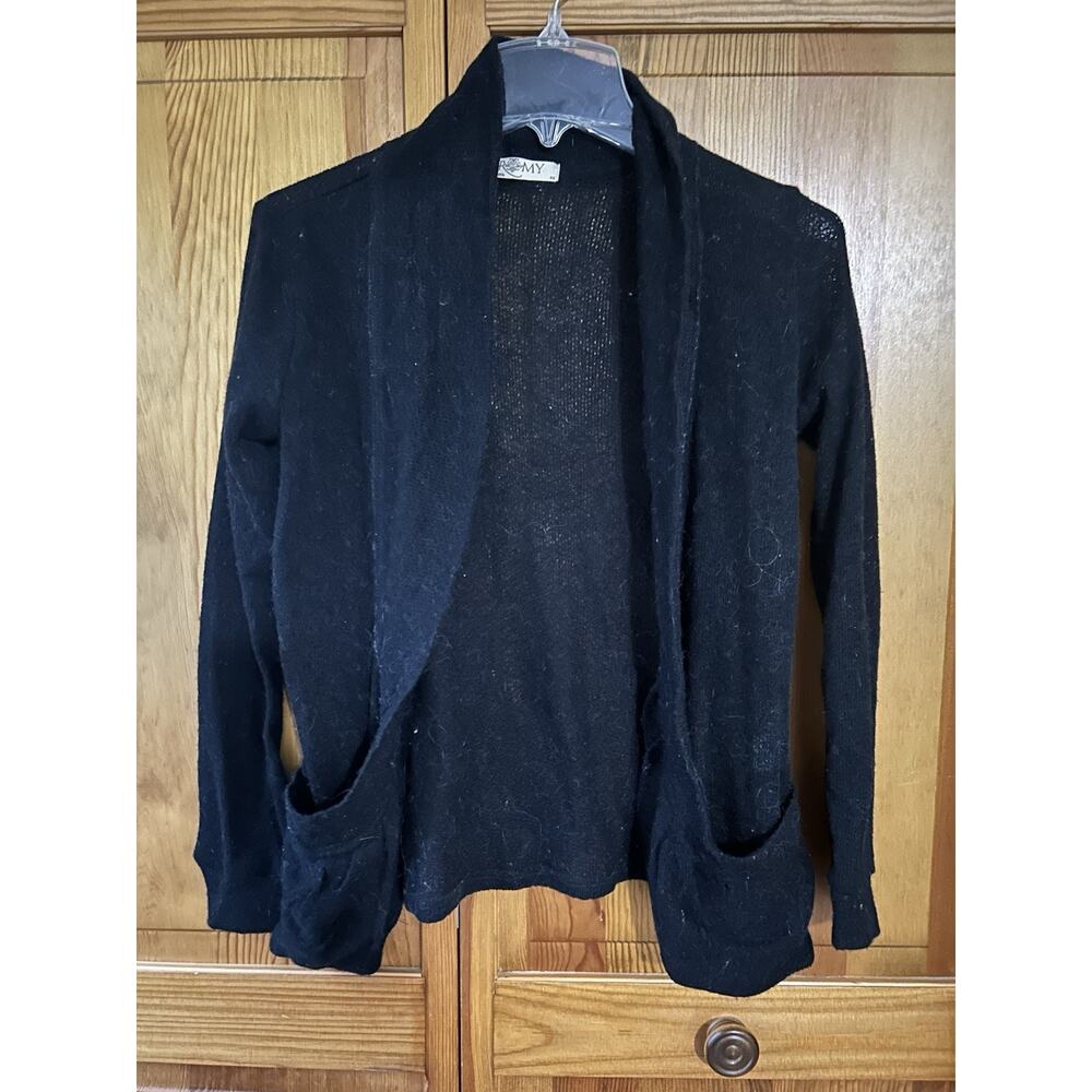 Romy Womens Open Front Cardigan Black Size XS